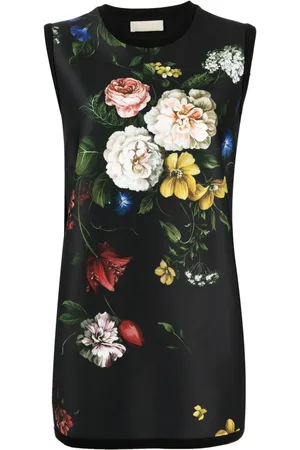Elie saab Floral-print scuba-jersey top