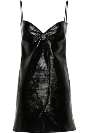 Courrèges Ellipse crinkled mini dress