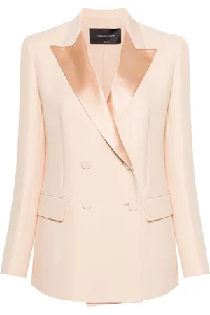 Fabiana Filippi Double-breasted wool-blend blazer