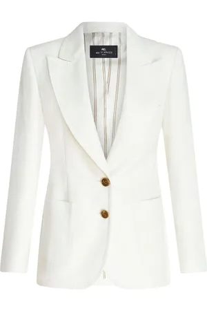Etro Single-breasted slub blazer