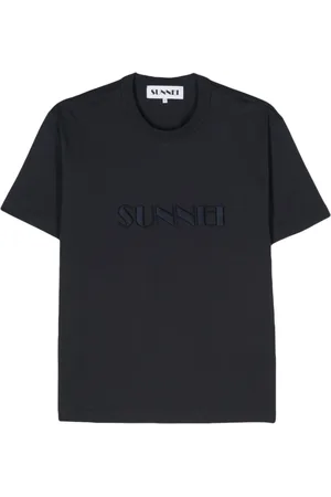 SUNNEI Embroidered-logo organic-cotton T-shirt