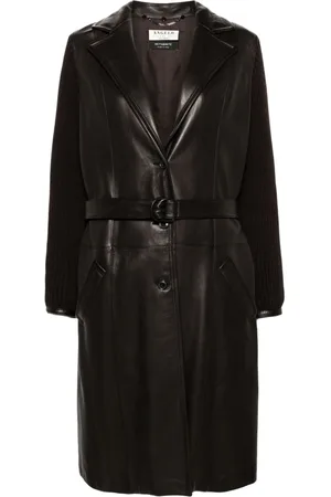 A.N.G.E.L.O. Vintage Cult 2000s leather belted coat