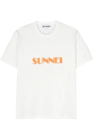 SUNNEI Embroidered-logo organic-cotton T-shirt