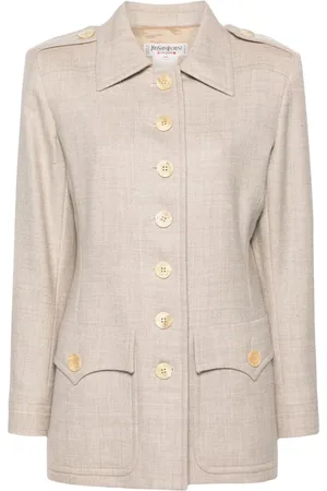 Saint Laurent 1970s single-breasted wool jacket