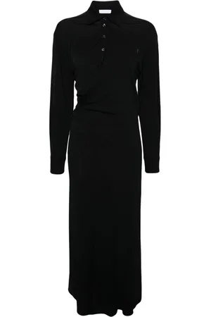 Paco rabanne Ruched midi wrap dress