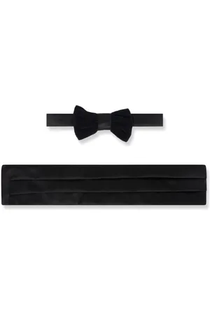 PATACHOU Satin bow tie and waistband set
