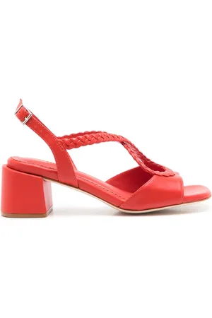 Sarah Chofakian Liane 45mm braided slingback sandals