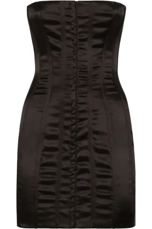 Dolce & Gabbana Strapless satin minidress