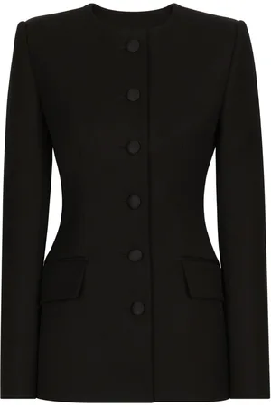 Dolce & Gabbana Single-breasted collarless blazer