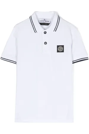 Stone Island Compass-appliqué polo shirt
