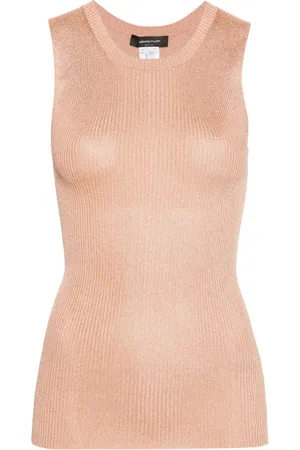 Fabiana Filippi Lurex ribbed tank top