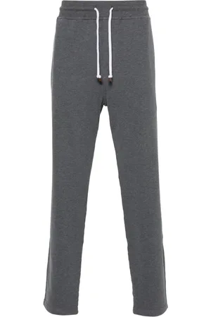 Brunello Cucinelli Mélange cotton track pants