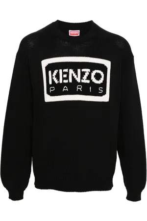 Kenzo Intarsia-logo knit jumper