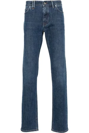 BRIONI Logo-plaque low-rise jeans