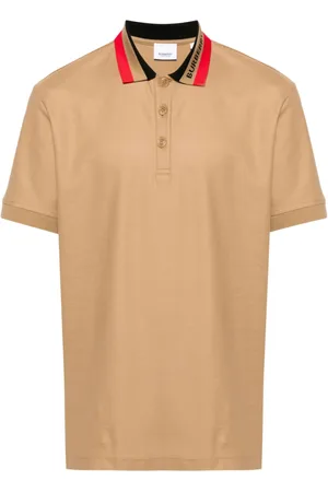Burberry Contrasting-collar cotton polo shirt