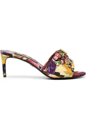 Dolce & Gabbana 70mm jewel-embellished mules