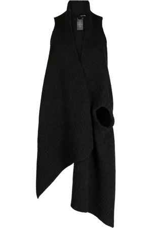 ISABEL BENENATO Asymmetric knitted vest