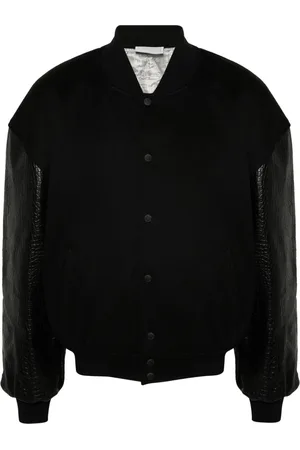 VTMNTS Embossed-crocodile detail bomber jacket