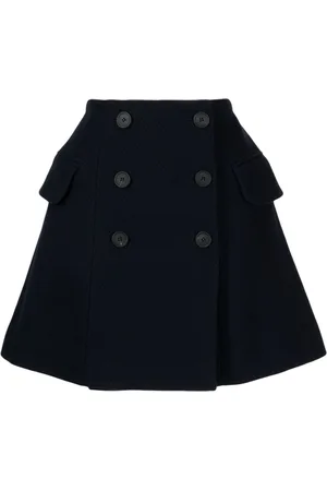 Maison Kitsuné A-line wrap miniskirt