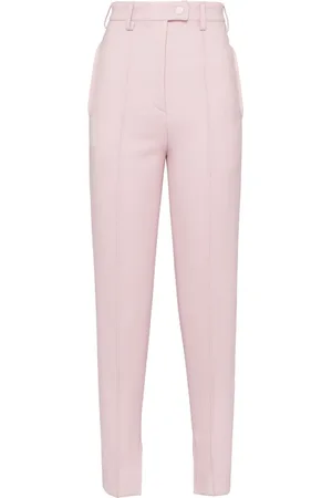 Prada High-rise natté trousers