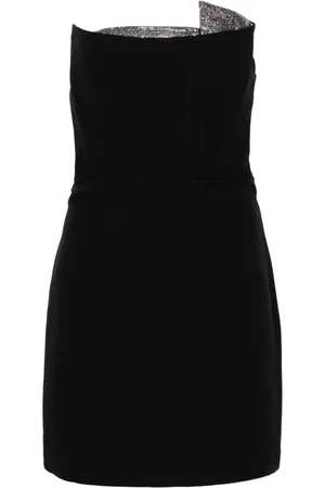 Roland Mouret Rhinestone-embellished strapless minidress