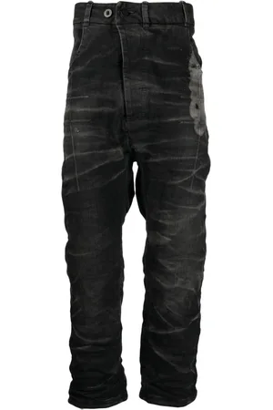 11 BY BORIS BIDJAN SABERI Distressed cropped jeans