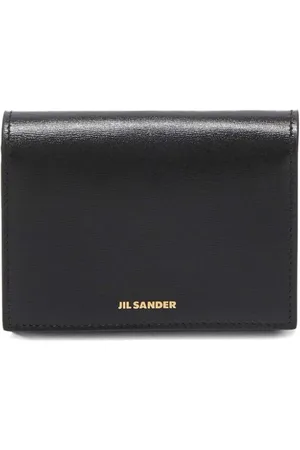 Jil Sander Logo-stamp leather card holder