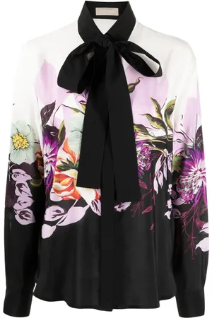 Elie saab Floral-print silk shirt