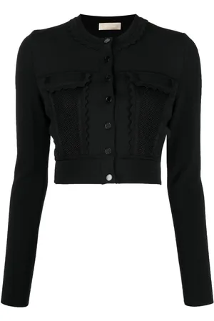 Elie saab Scallop-edge cropped cardigan