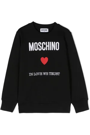 Moschino Embroidered-logo cotton sweatshirt