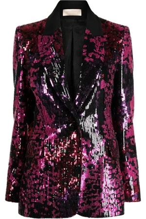 Elie saab Sequin-embellished peak-lapels blazer