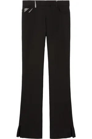 Puccini Marmo-print straight-leg trousers
