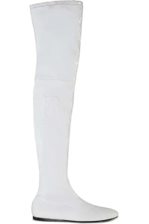 Puccini Embroidered logo slip-on boots