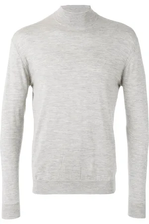 N.PEAL Fine gauge mock turtle neck jumper