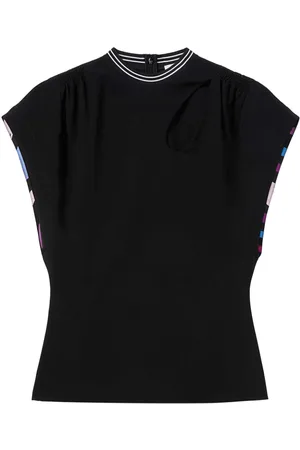Puccini Cut-out detail cap-sleeved T-shirt