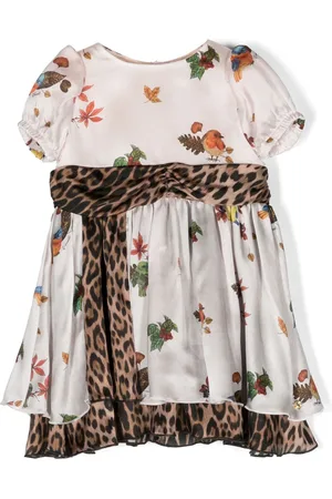 Roberto Cavalli Floral-print silk dress