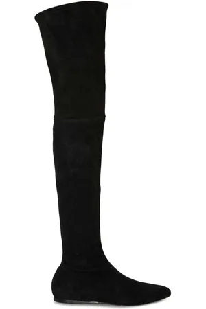 Puccini Logo-embroidered thigh-high boots