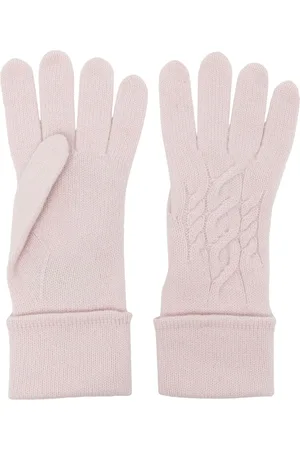 N.PEAL Cable-knit cashmere gloves