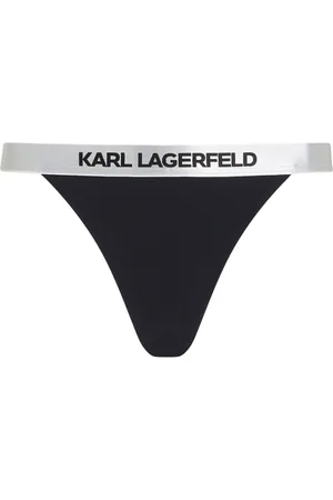 Karl Lagerfeld Logo-waistband bikini bottoms