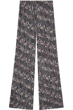 Puccini Floral print straight-legged trousers