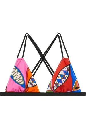 Puccini Geometric-print triangle bikini top