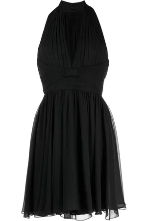 Elie saab V-neck silk minidress