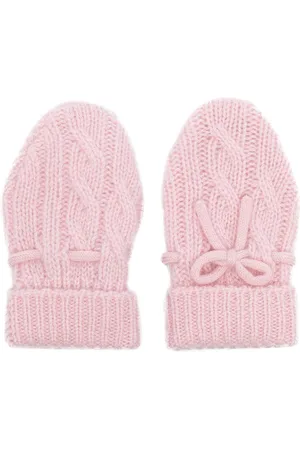 N.PEAL Cable-knit mittens