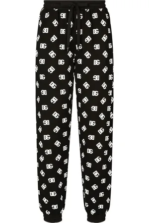 Dolce & Gabbana Monogram-pattern cotton track pants