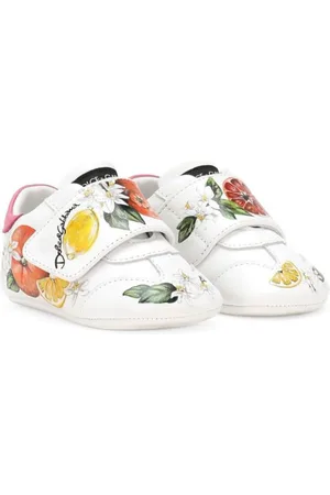 Dolce & Gabbana Graphic-print leather trainers