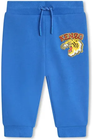 Kenzo Logo-print cotton tracksuit bottoms