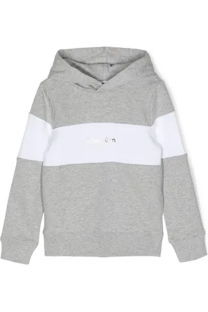 Calvin Klein Colour-block logo-print hoodie