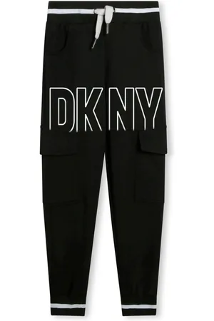 DKNY Logo-embroidery cotton track pants
