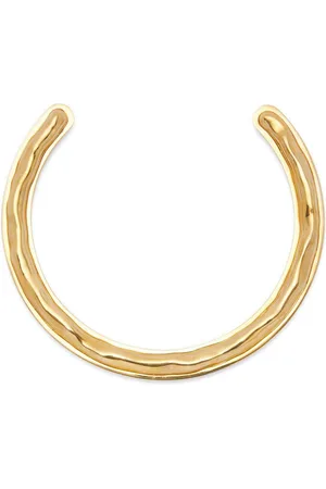Jil Sander Hammered-finish cuff necklace