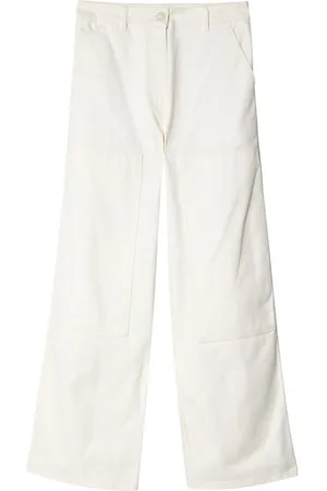 Cecilie Bahnsen Double-knee straight-leg cotton trousers